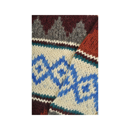 Vintage Knitwear Wool Sweater Scandi Pattern Ladies XL