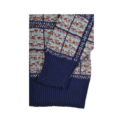 Vintage Knitted Jumper Retro Pattern Ladies XL