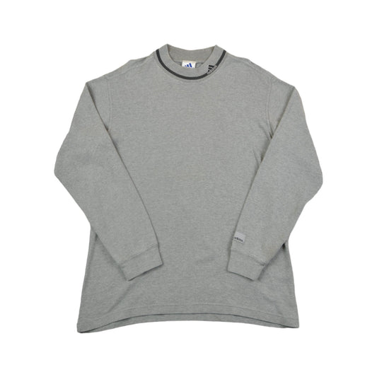 Vintage Adidas Crew Neck Sweatshirt Grey Small