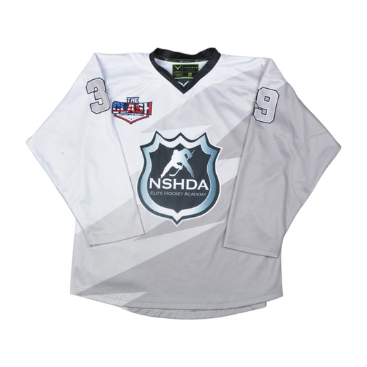 Vintage Ice Hockey Jersey Grey Medium