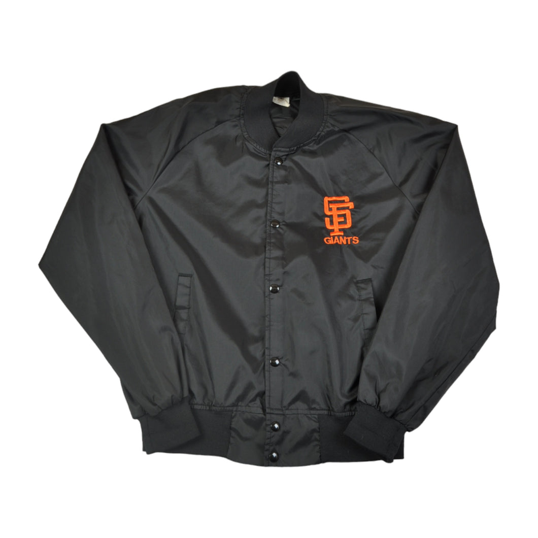 Vintage Sn Francisco Giants Baseball Jacket Black Large