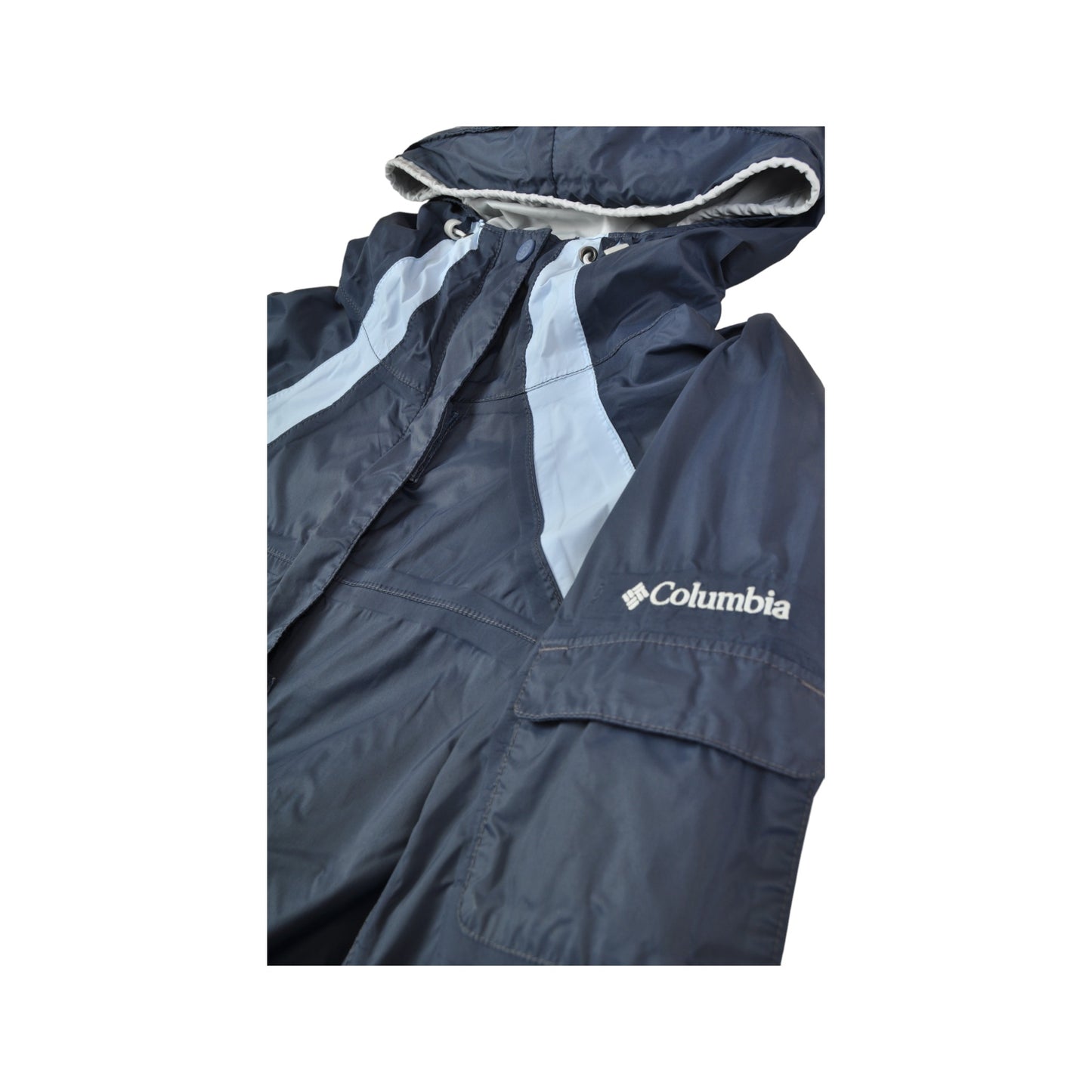 Vintage Columbia Jacket Omni-Tech Blue Ladies XL