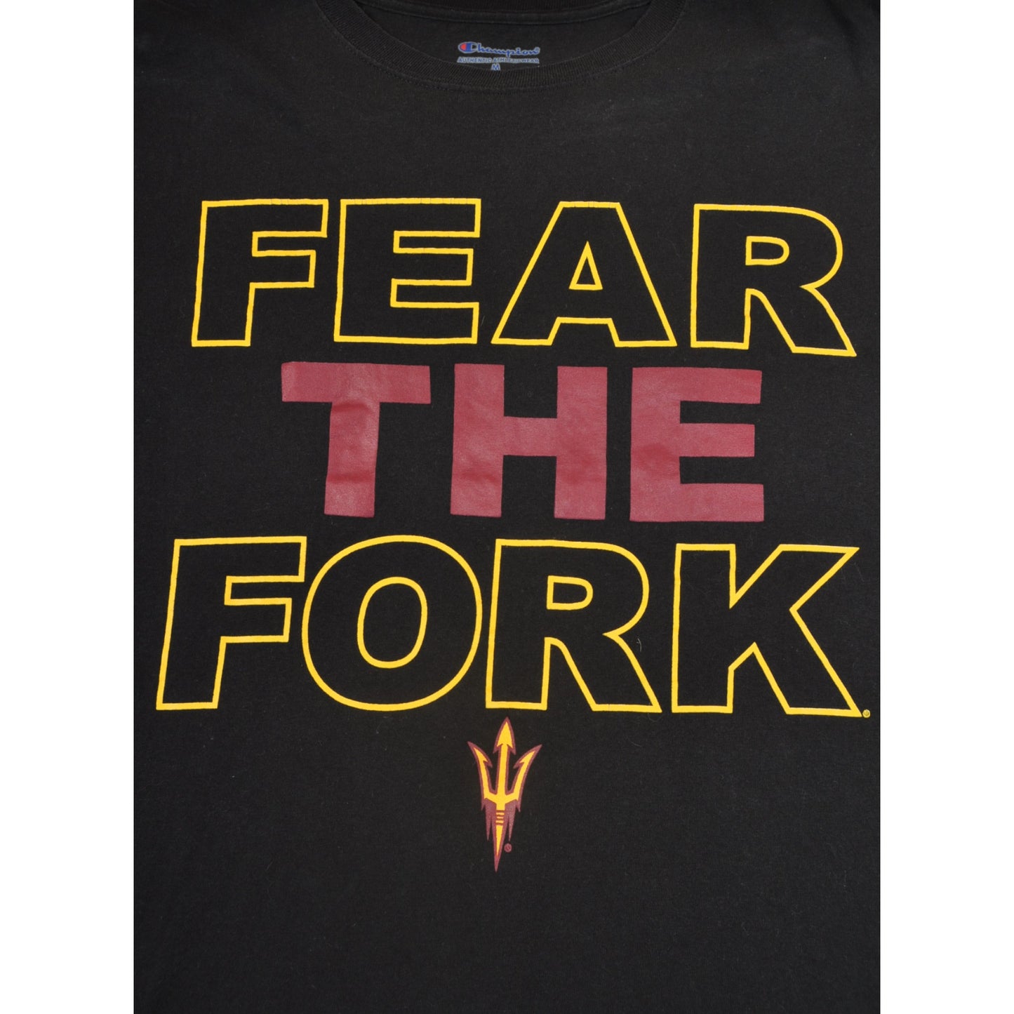 Vintage Champion Arizona State University State Football T-shirt Black Medium