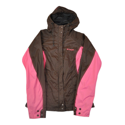 Vintage Columbia Omni Shield Jacket Waterproof Brown/Pink Ladies Small