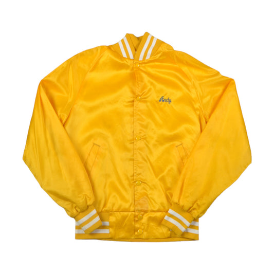 Vintage Varsity Baseball Jacket Yellow XS