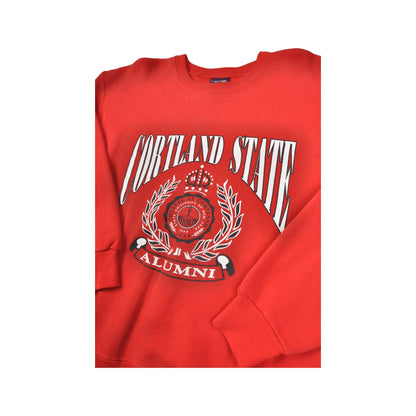 Vintage Jansport Cortland State Alumni Sweater Red Medium