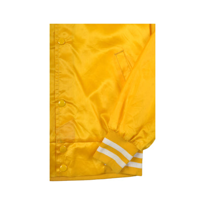 Vintage Varsity Baseball Jacket Yellow XS