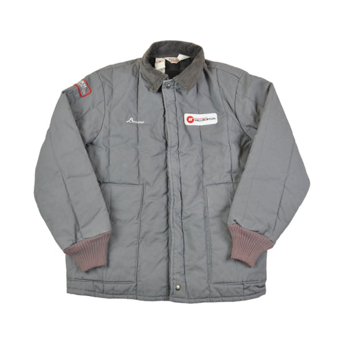 Vintage Workwear Jacket Insulated Lining Grey XXL