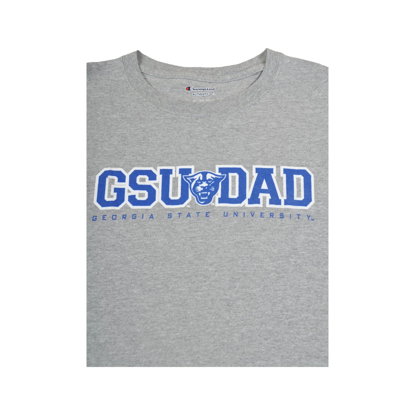 Vintage Champion Georgia State University T-shirt Grey Medium