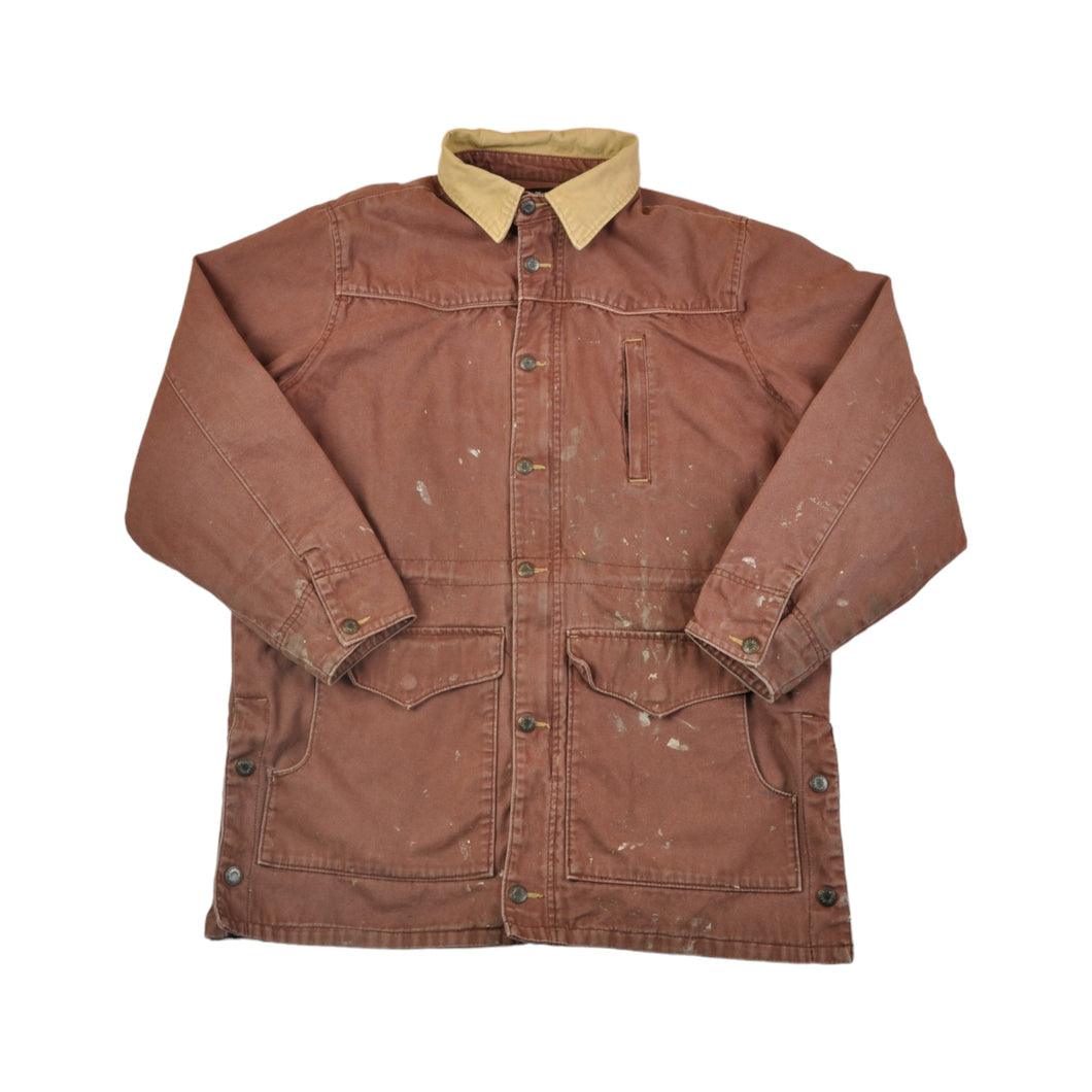 Vintage Walls Workwear Jacket Maroon Large