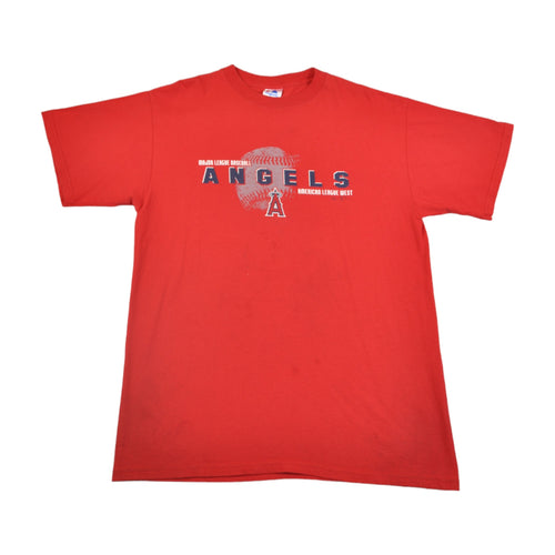 Vintage Los Angeles Angels Baseball Team T-shirt Red XL