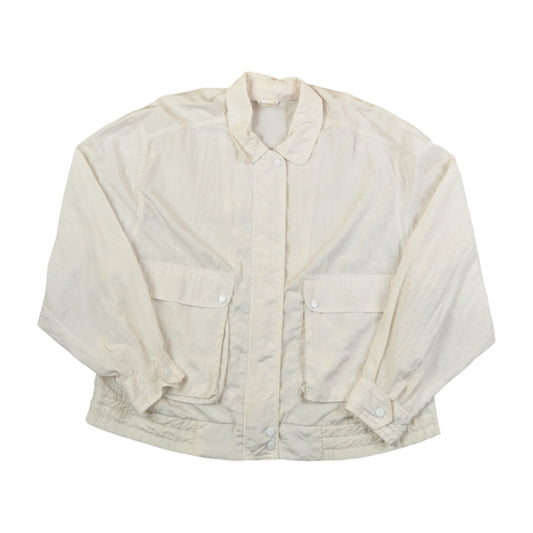 Vintage Windbreaker Jacket White Ladies Large