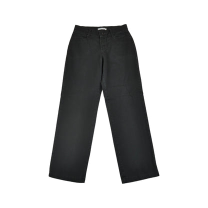Vintage Lee Cotton Pants Black Ladies W30 L29