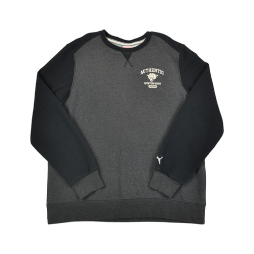 Vintage Puma Crew Neck Sweatshirt Grey XL