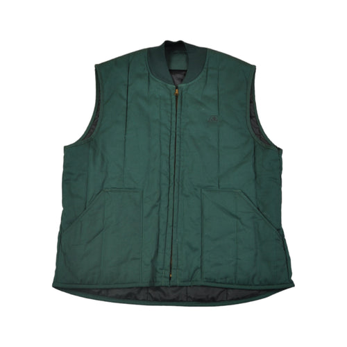 Vintage Workwear Vest Utility Jacket Green Large
