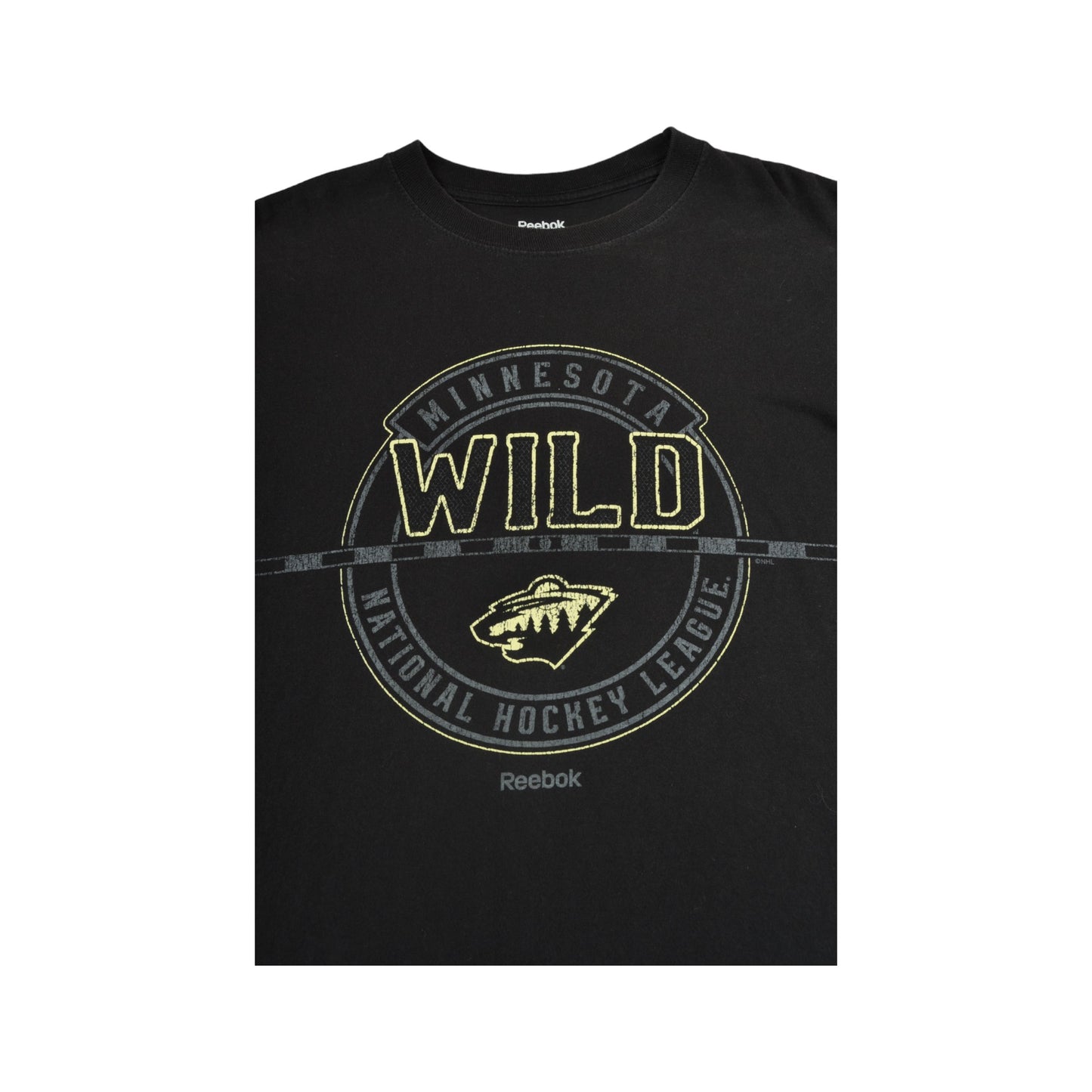 Vintage Reebok NHL Minnesota Wild T-shirt Black Medium