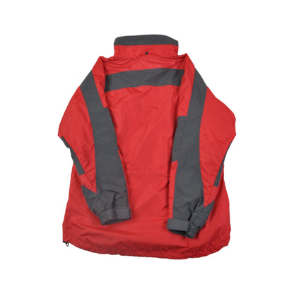 Vintage Columbia  Jacket Waterproof Red/Grey Ladies Large