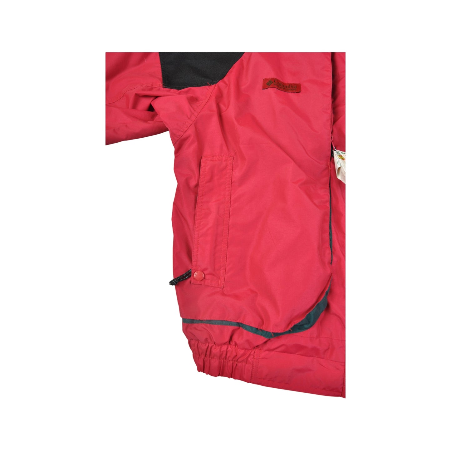 Vintage Columbia  Jacket Waterproof Red/Black Ladies XL