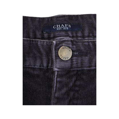 Vintage Chaps Corduroy Trousers Washed Black W30 L30