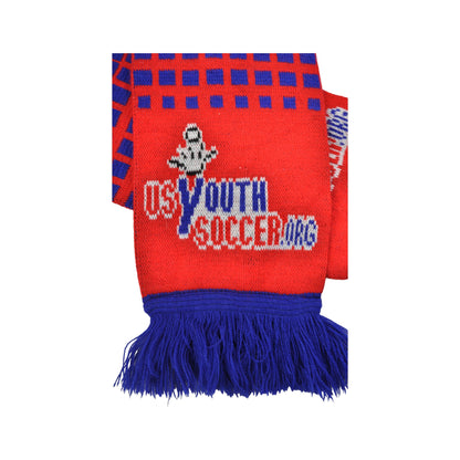 Vintage US Youth Soccer Scarf Blue/Red