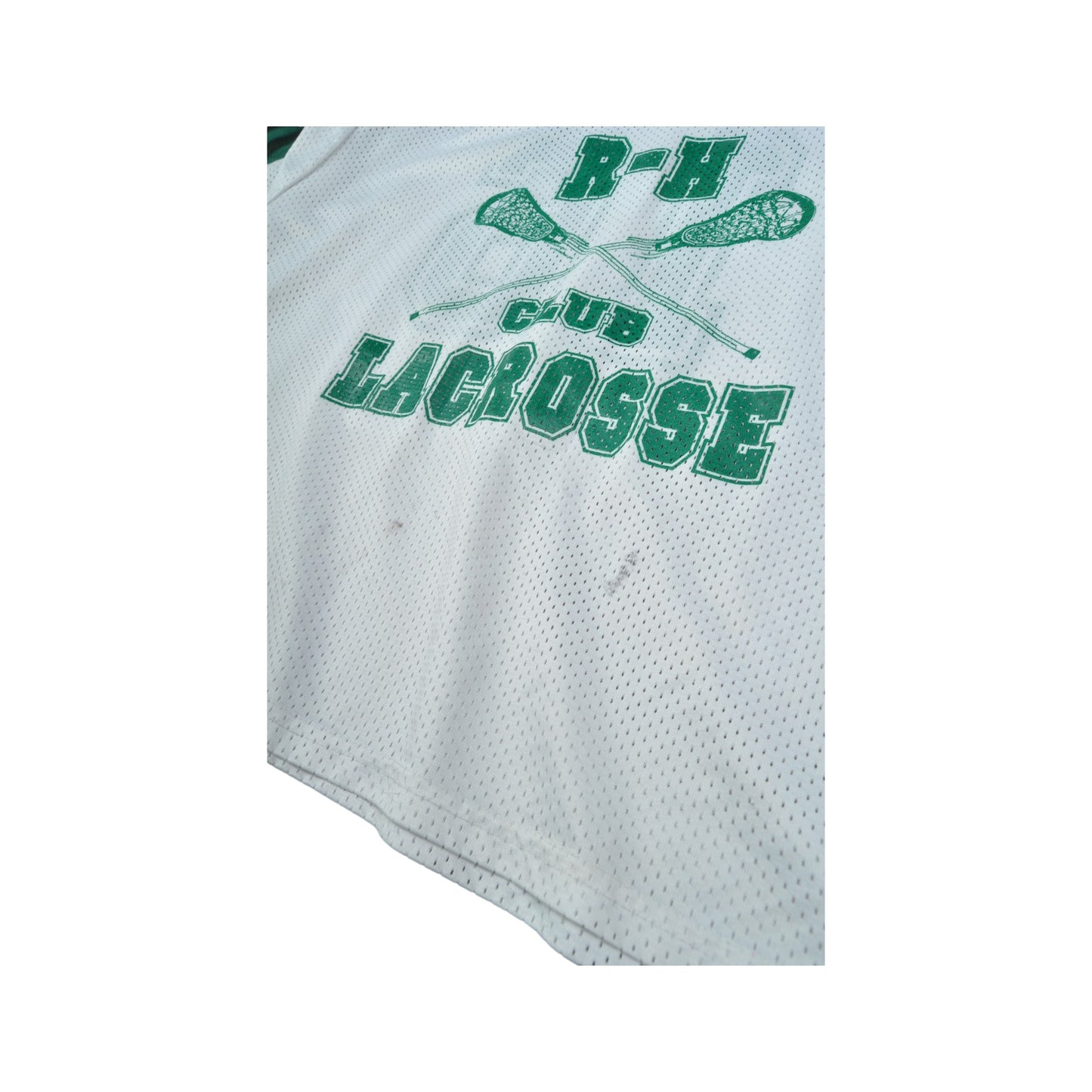 Vintage Lacrosse Mesh Jersey Green/White Large