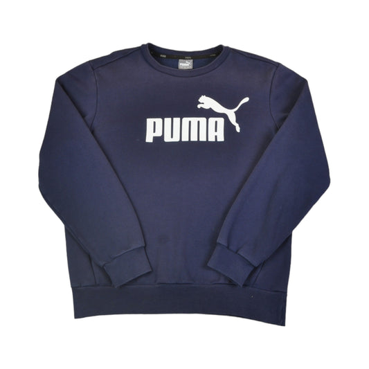 Vintage Puma Sweatshirt Navy Small