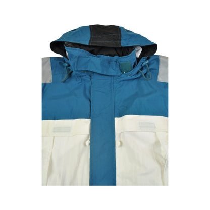 Vintage Ski Jacket Retro Block Colour Large