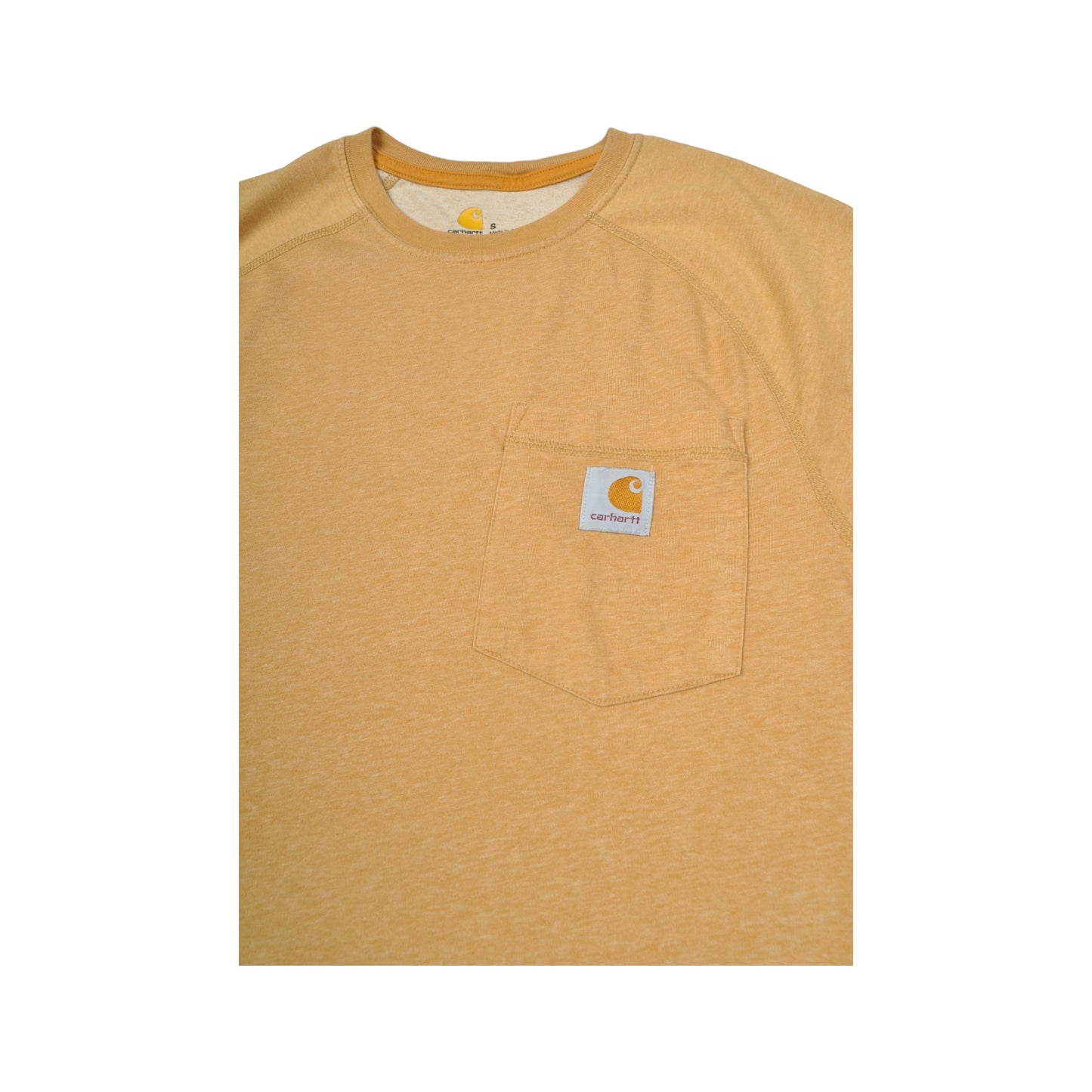 Vintage Carhartt Pocket T-Shirt Mustard Small