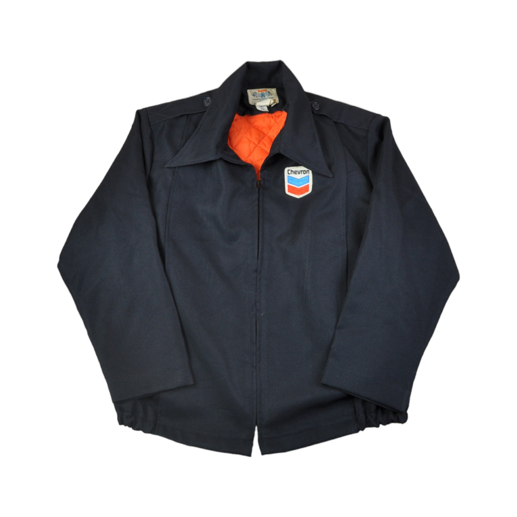 Vintage Workwear Jacket Navy Medium