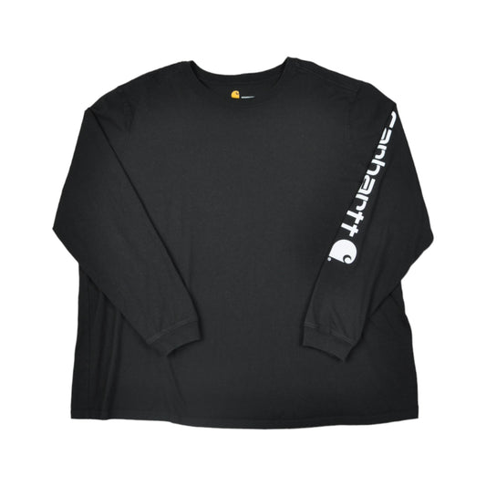 Vintage Carhartt Long Sleeve T-Shirt Black Ladies XXL