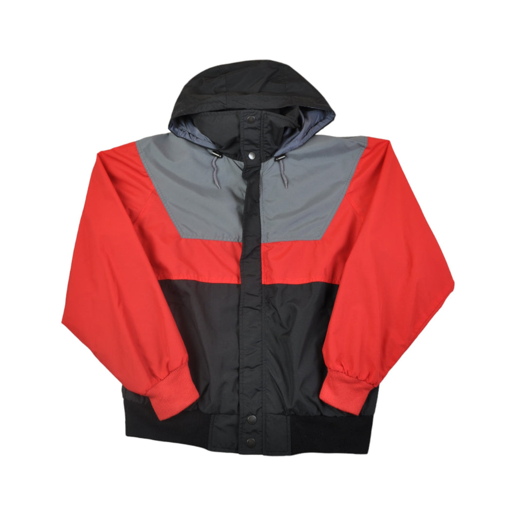 Vintage Ski Windbreaker Jacket Retro Block Colour Large