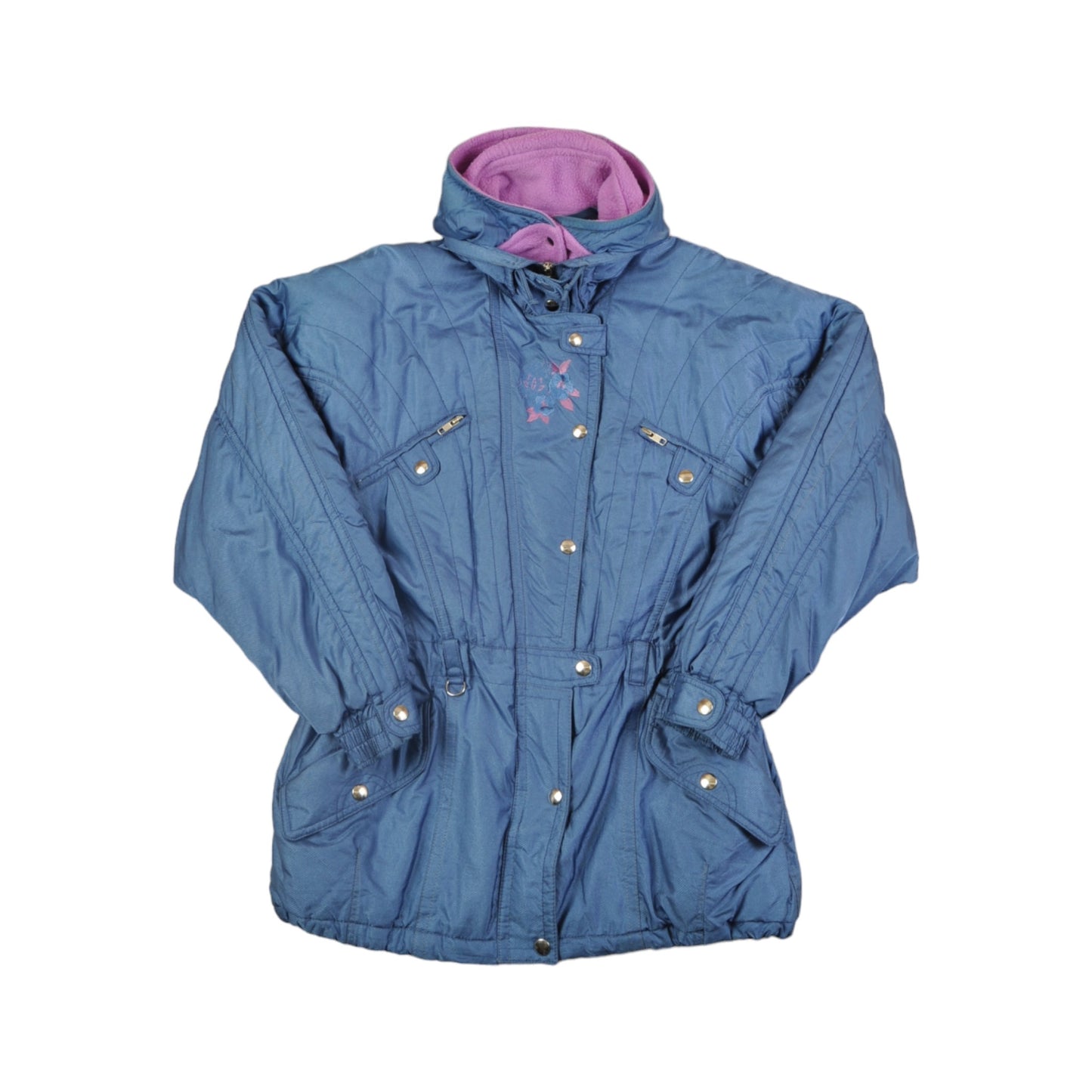 Vintage Sergio Tacchini Ski Jacket Blue Ladies Medium