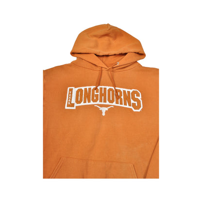 Vintage Texas Longhorns Hoodie Orange Small