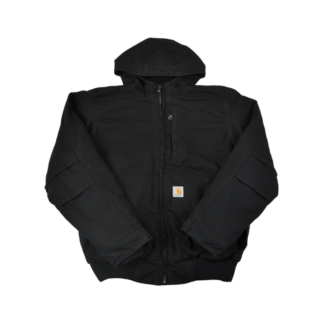 Vintage Carhartt Workwear Jacket Sherpa Lined Black Medium