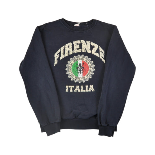 Vintage Firenze Italia Sweatshirt Navy Ladies Medium