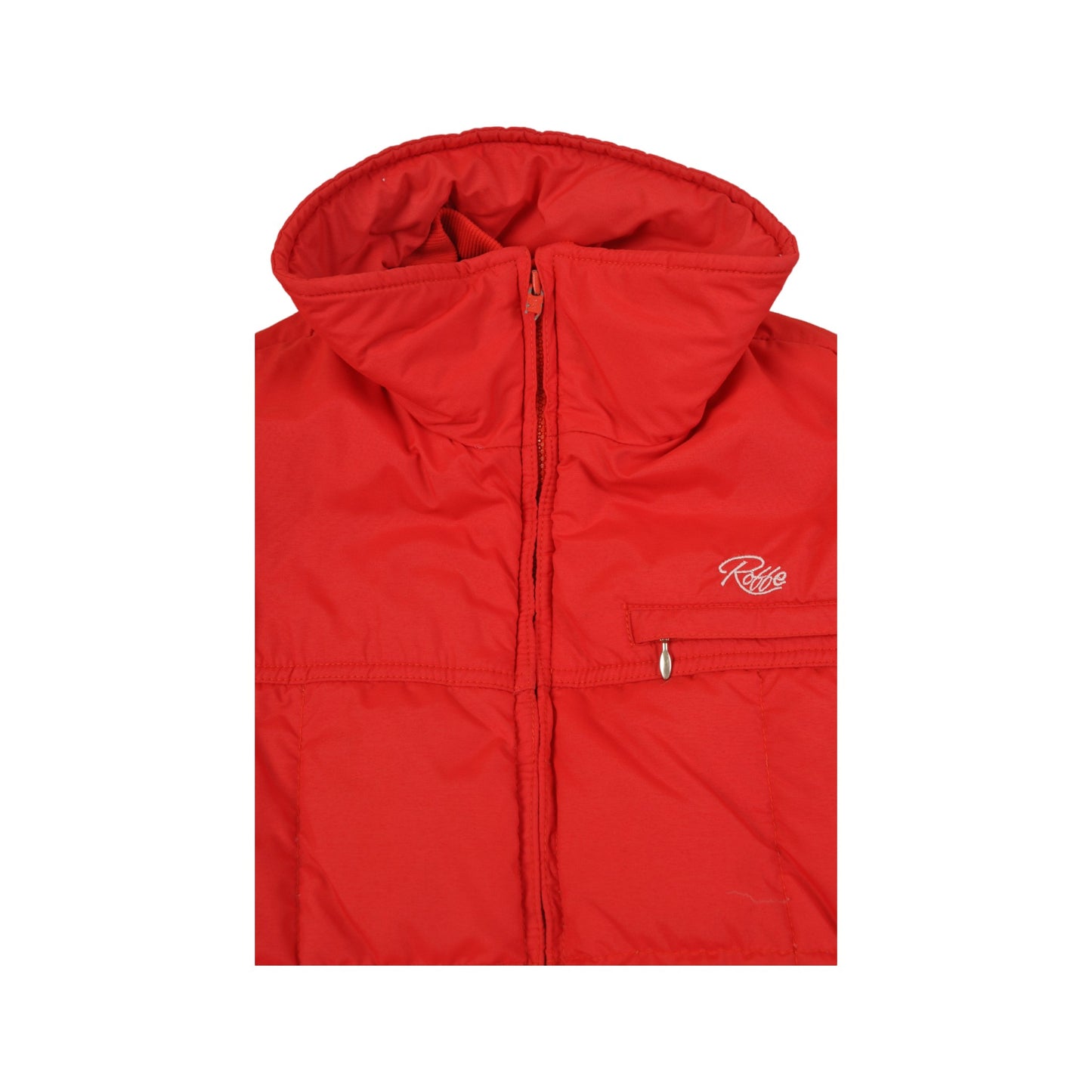 Vintage Ski Puffer Gilet Jacket Red Small