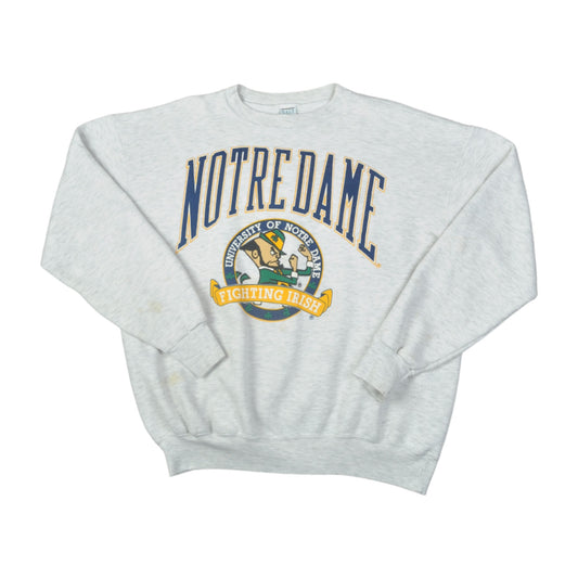 Vintage University of Notre Dame Fighting Irish Sweater Grey XL