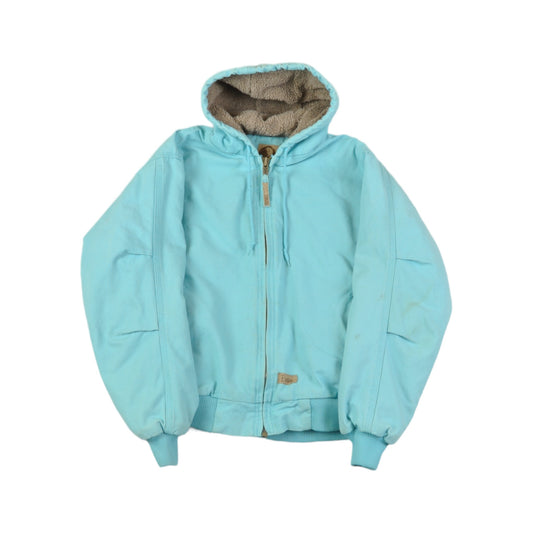 Vintage Workwear Active Jacket Sherpa Lined Blue Ladies Medium
