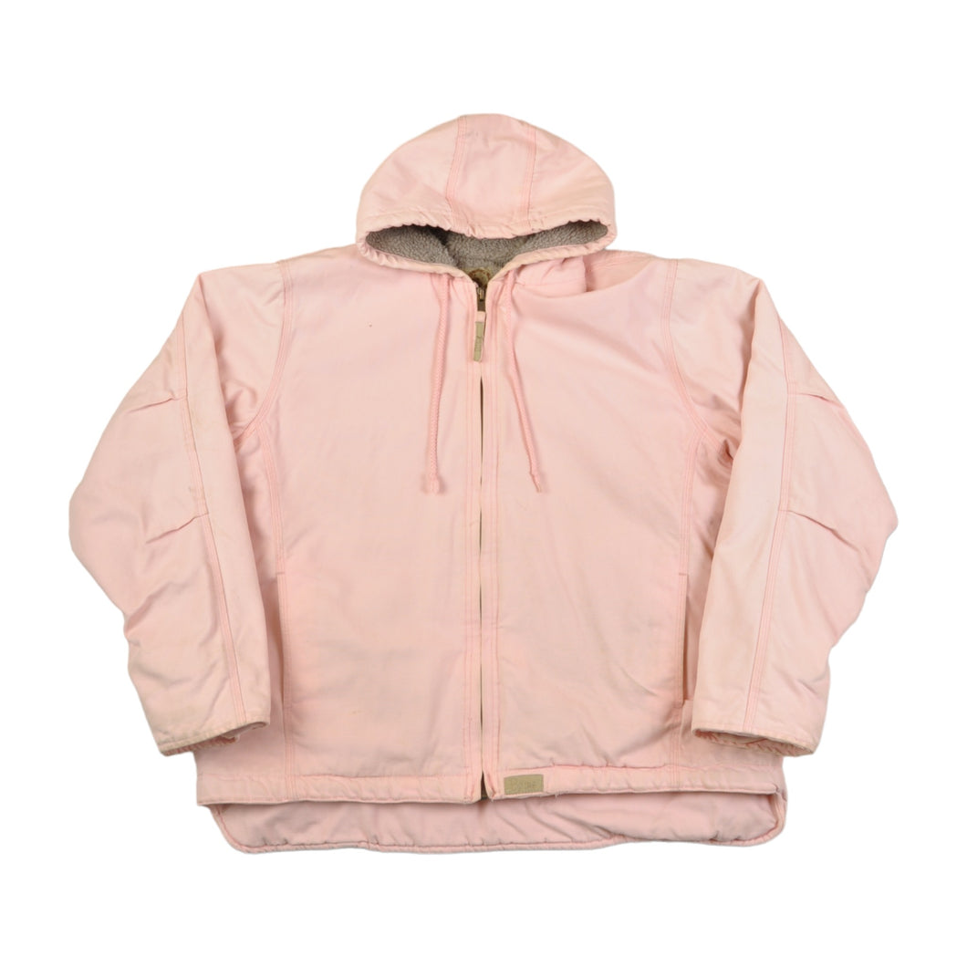 Vintage Workwear Active Jacket Sherpa Lined Pink Ladies XL