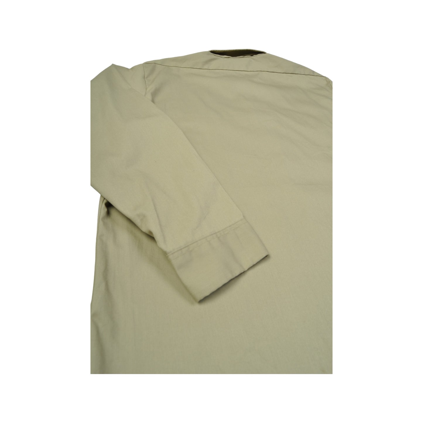 Vintage Dickies Workwear Shirt Long Sleeve Beige Large