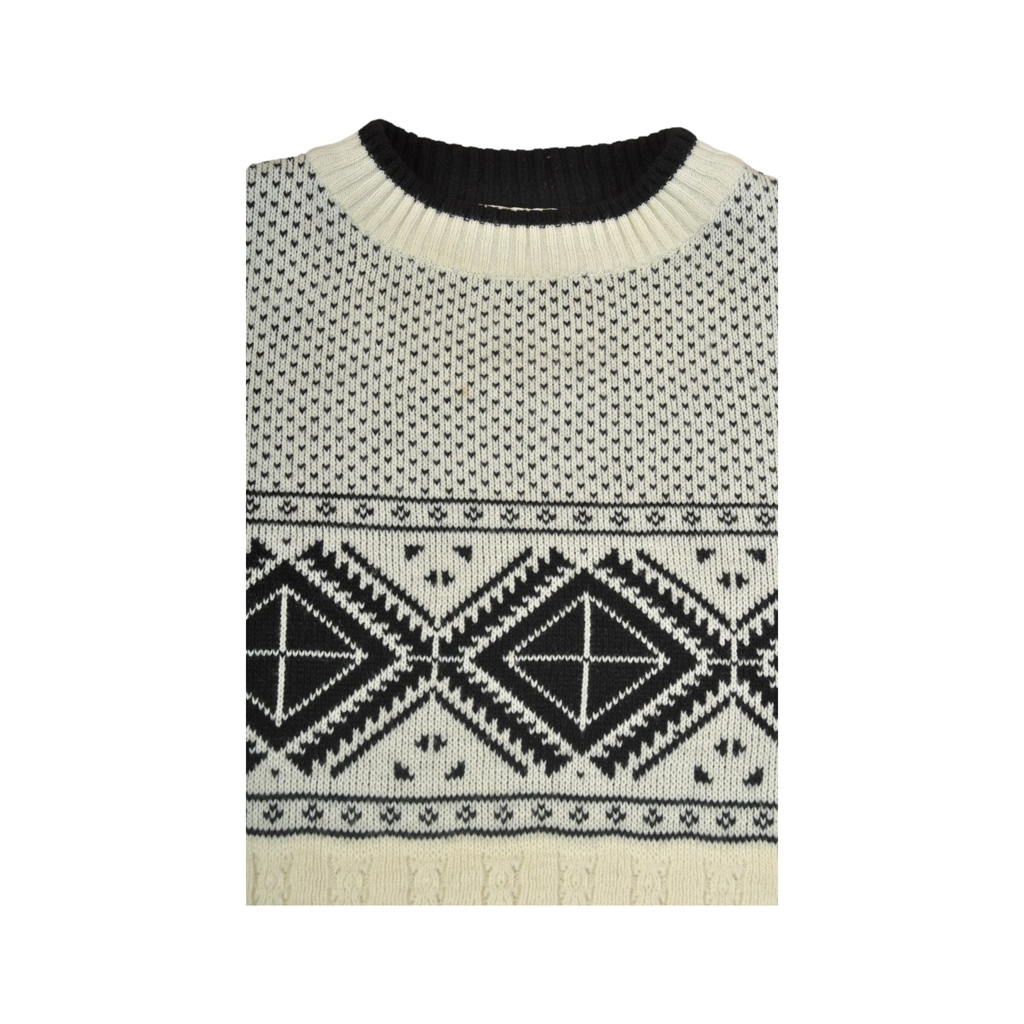 Vintage Knitwear Sweater Nordic Pattern Ladies Medium