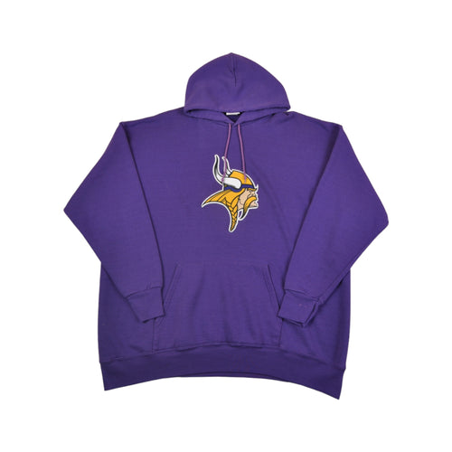 Vintage NFL Minnesota Vikings Hoodie Sweatshirt Purple XL
