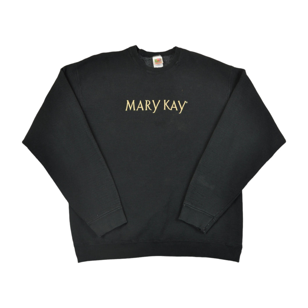 Vintage Mary Kay Sweatshirt 90s Fruit of the Loom Black XL