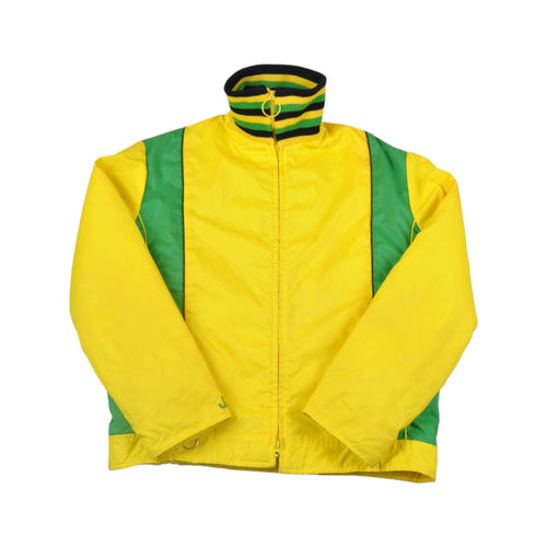 Vintage John Deer Jacket Insulated Lining Yellow Large