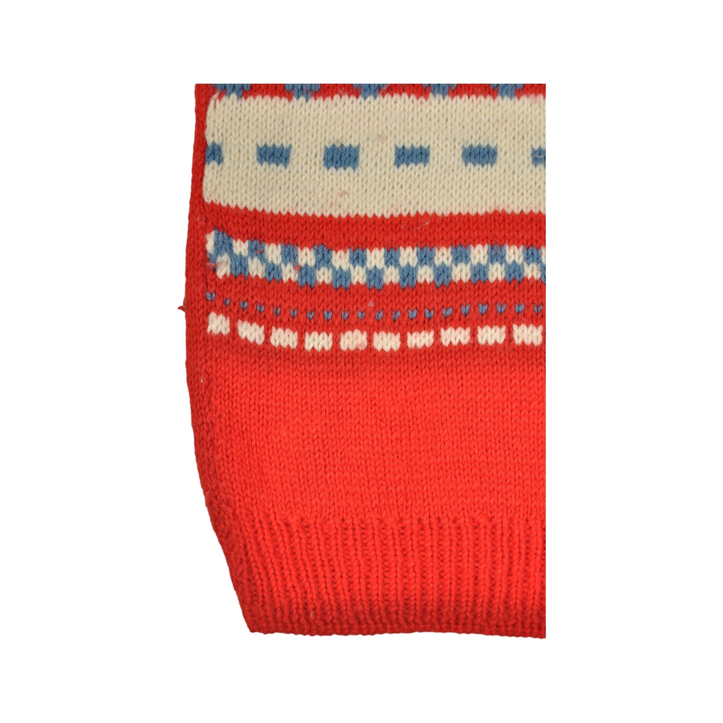 Vintage Handmade Knitwear Sweater Vest Red Ladies XS