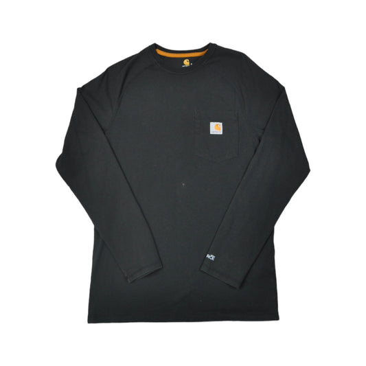 Vintage Carhartt Long Sleeve T-Shirt Black Small