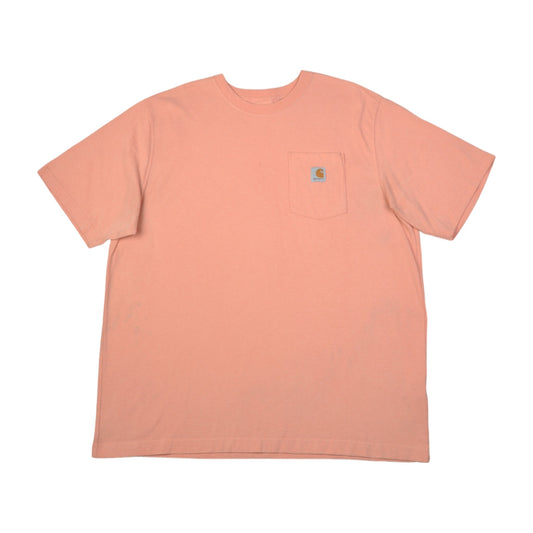 Vintage Carhartt Pocket T-Shirt Pink XL