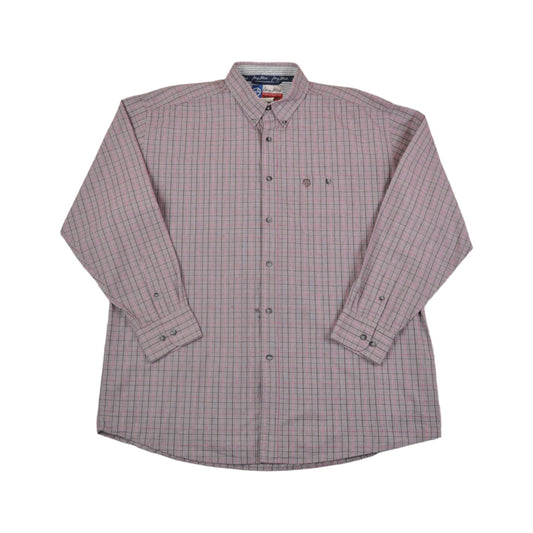 Vintage Wrangler Cowboy Cut Shirt Long Sleeved Checked Pattern XXL