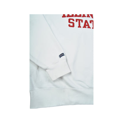 Vintage Illinois State Jansport 1/4 Sweater White XL