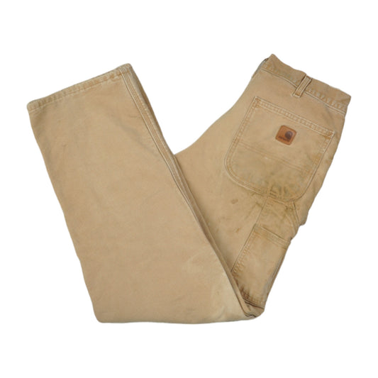 Vintage Carhartt Lined Carpenter Pants Tan W30 L32